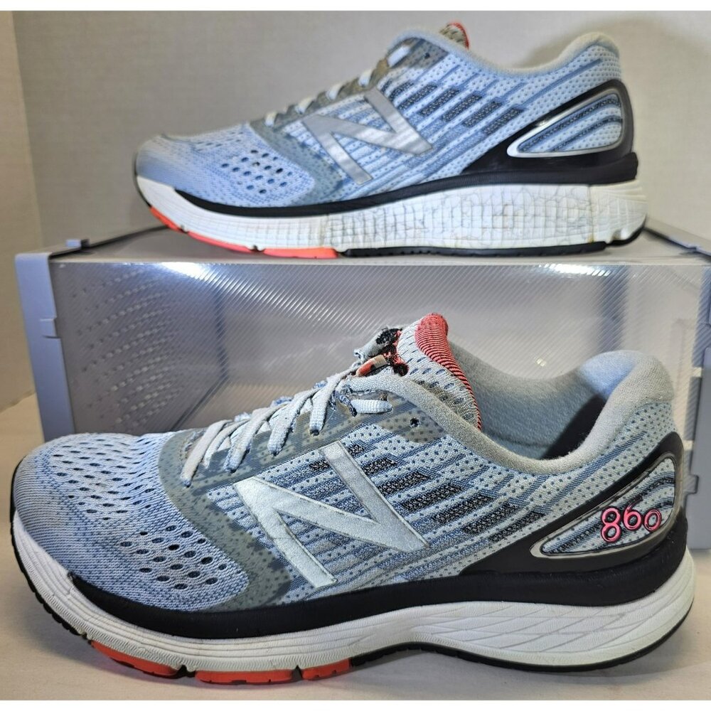 New Balance Women's 860  Lt Blue/Pink W860BP9 Running Shoes Sneakers Size 10